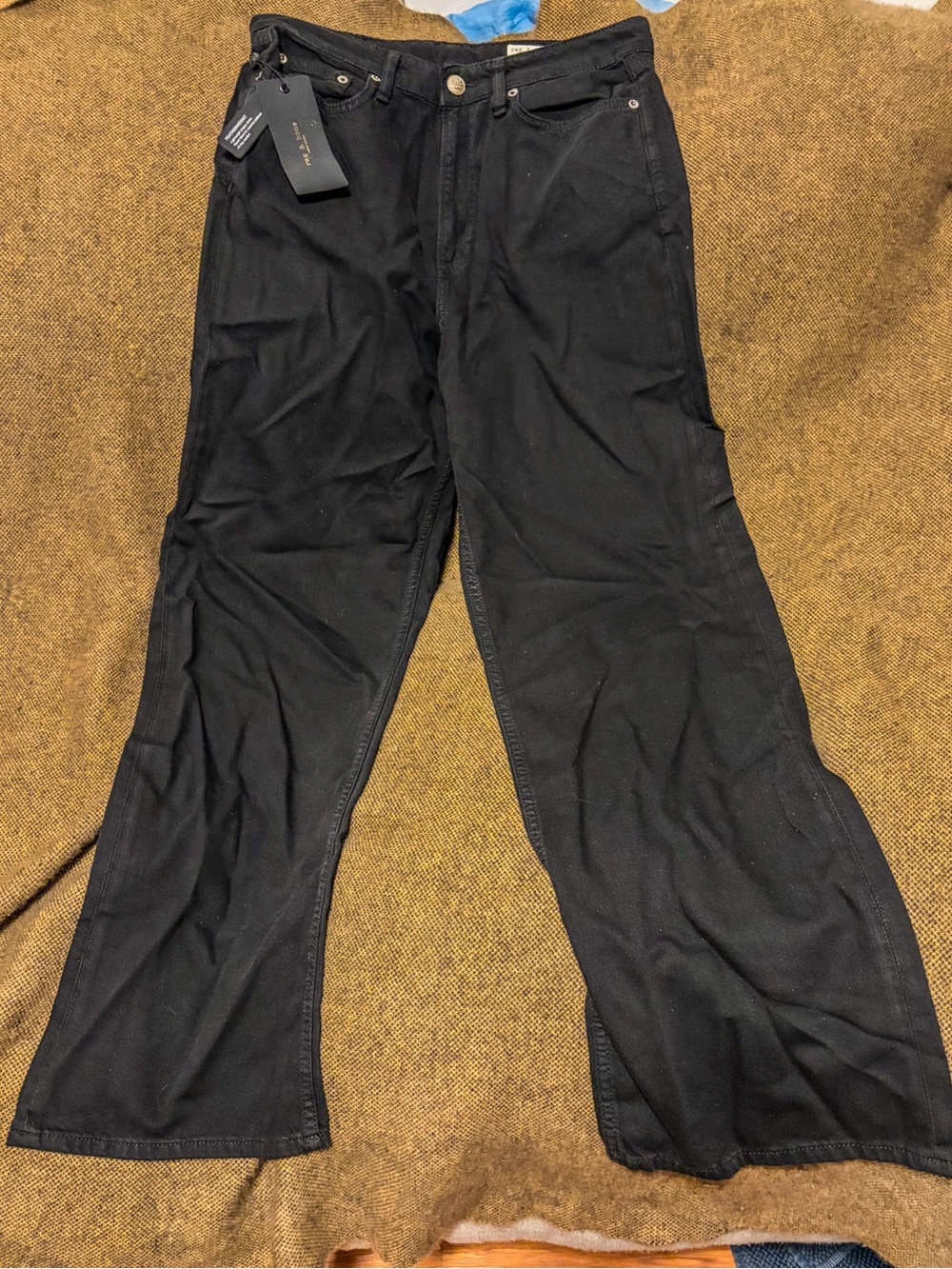 rag & bone Black Wide-leg Pants